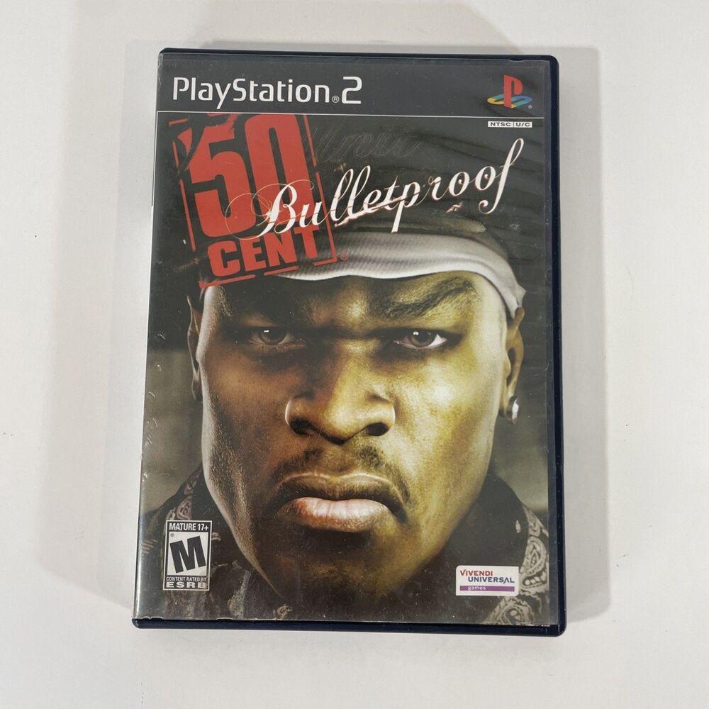 50 Cent: Bulletproof Sony PlayStation 2 PS2 NTSC-U/C M Complete in Box Tested